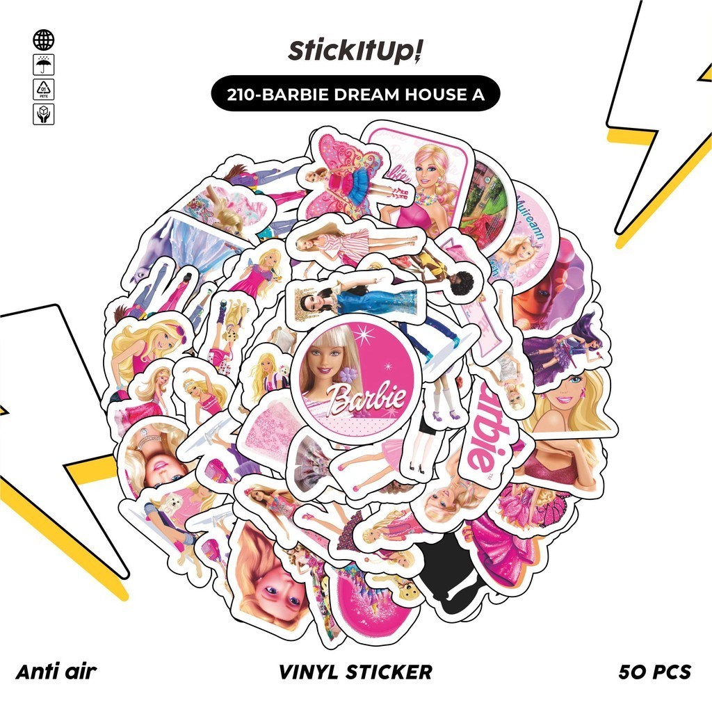 

COD✨ 100 Pcs Stiker Graffiti Motif Kartun Barbie Lucu Anti Air Untuk Dekorasi Notebook Sepeda Skateboard Handphone DIY