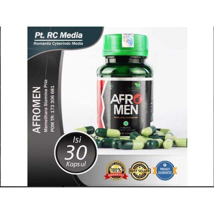 PROMO AFROMEN - AFRO MEN-Obat Stamina Vitamin Kuat Pria Bukan HICKEL Not So