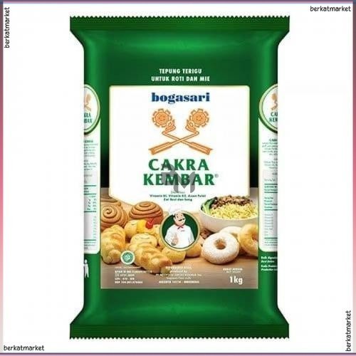 

Tepung Terigu Cakra Kembar Premium Bogasari 1 KG