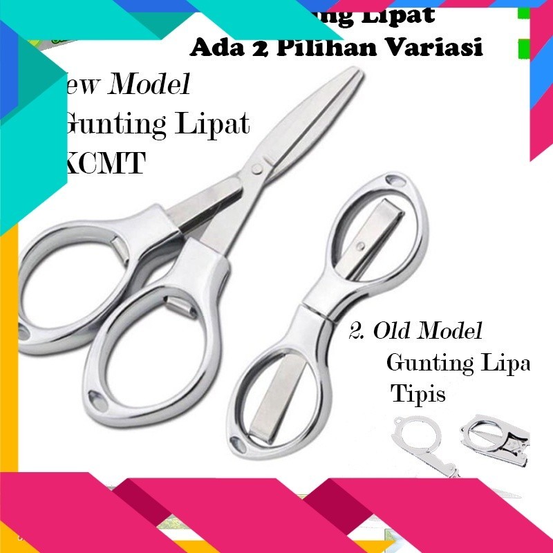 

Gunting Lipat Stainless Steel Folding Portable Pocket Scissors Gunting Kapas - Aneka.Aneki