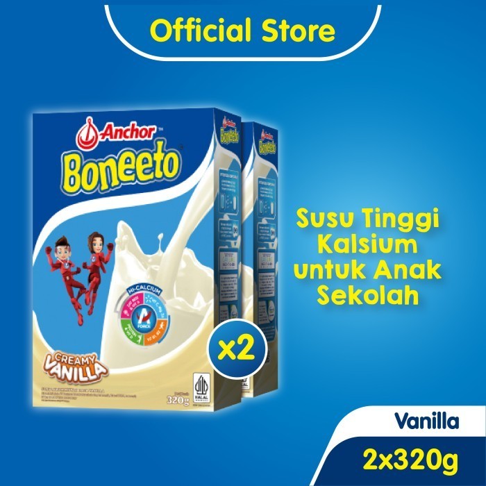 

TERJUAL Boneeto Susu Bubuk Vanila 2 x 320g - Daya Pikir dan Tubuh Aktif