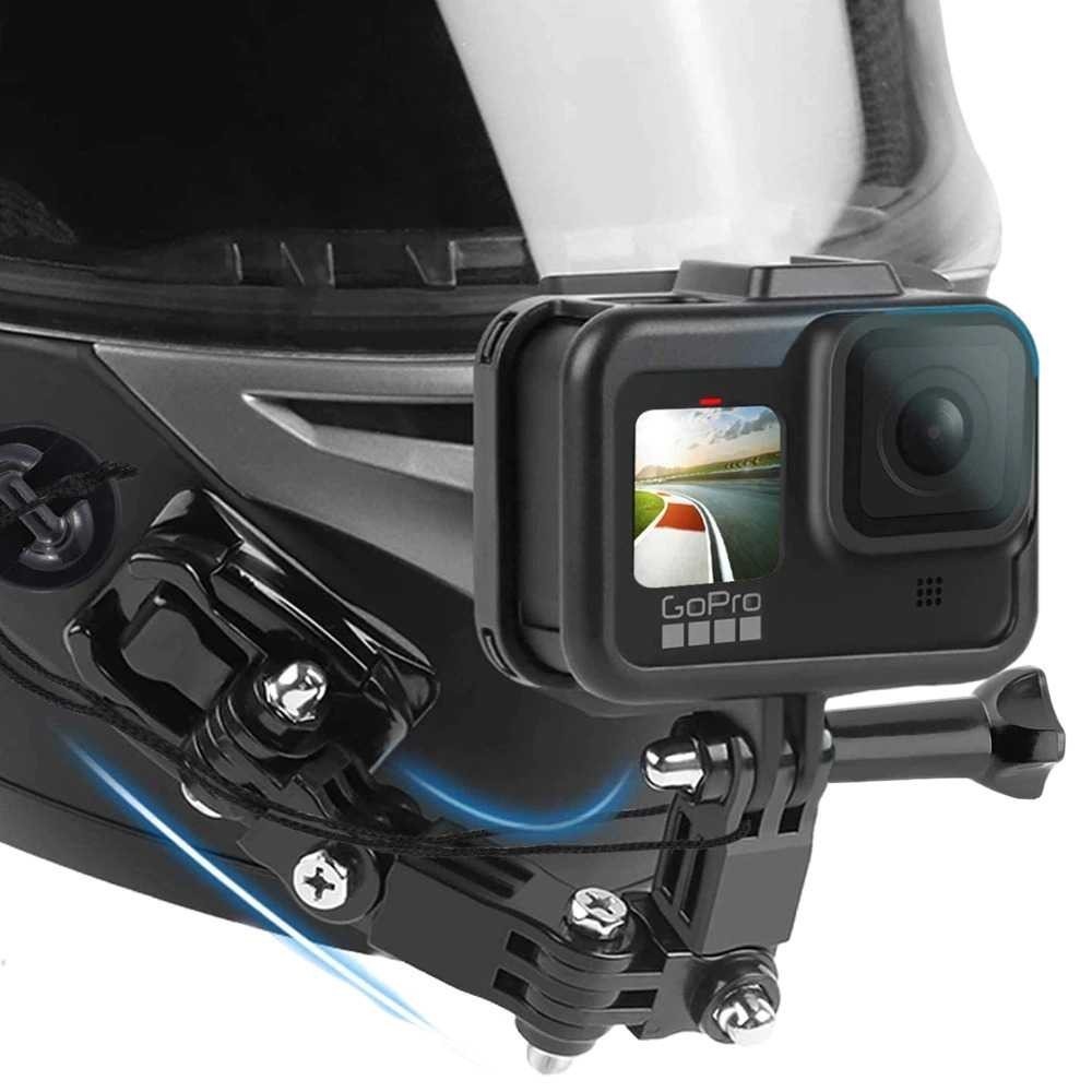 Mount Holder Action Cam Helm Dudukan Kamera Helm Motor Full Face Vlog Motor Holder Mounting Helm Hel