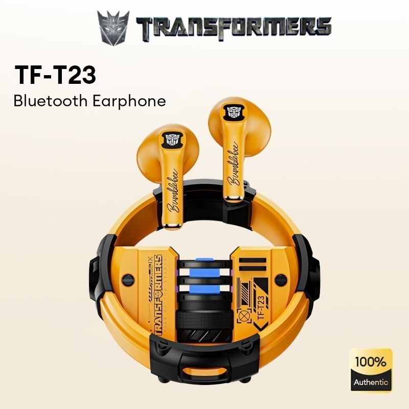 Headset bluetooth Monster X Transformers T23 TWS Bluetooth Earphone V5.4 Wireless Bluetooth Earphone