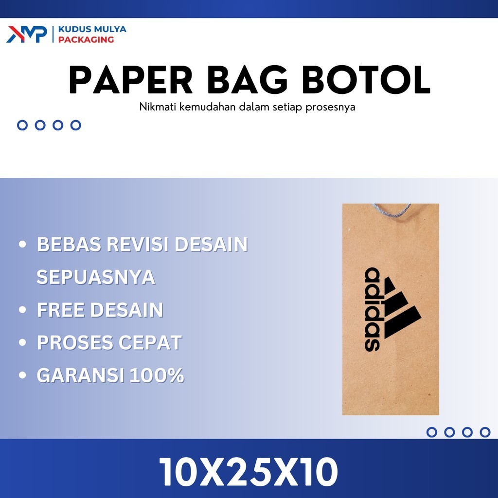

PAPER BAG CUSTOM SABLON BOTOL / 9 X 25 X 9 / PAPERBAG SABLON / PAPER BAG KADO SOUVENIR