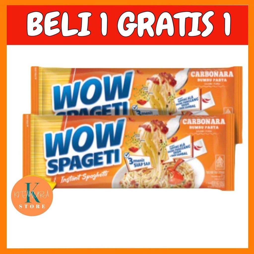 

Beli 1 Gratis 1 Wow Spaghetti Instan Ala resto Creamy Carbonara