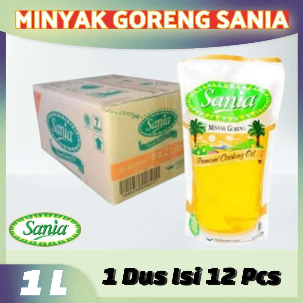 

Minyak Goreng Sania 1 Liter 1 Dus / Minyak Goreng 1 Liter Promo 1 Dus / Minyak Sania 1 Liter 1 Dus