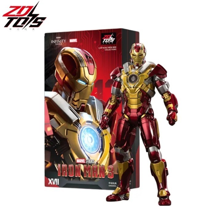 Zd Toys IM 3 Iron Heartbreaker Man Mark 17 Original Figure