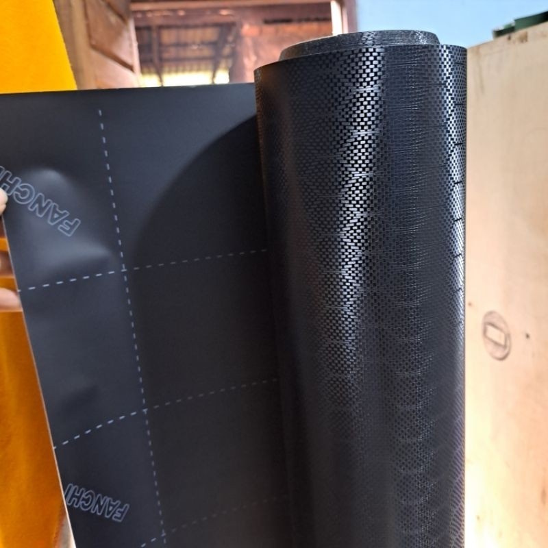 Sticker skotlet carbon KARBON hexagonal sticker matte lebar 150cm Scotlite mobil motor