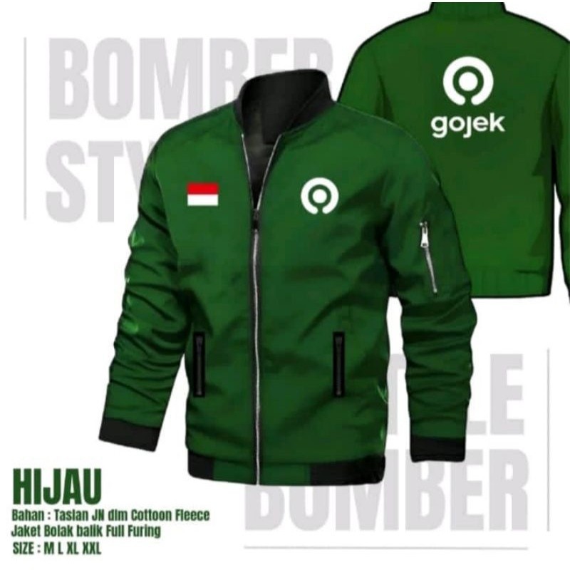 JAKET BOMBER DRIVER / JAKET GOJEK / BOMBER GOJEK / JAKET GOFOOD / DRIVER GOJEK / JAKET MOTOR / JAKET