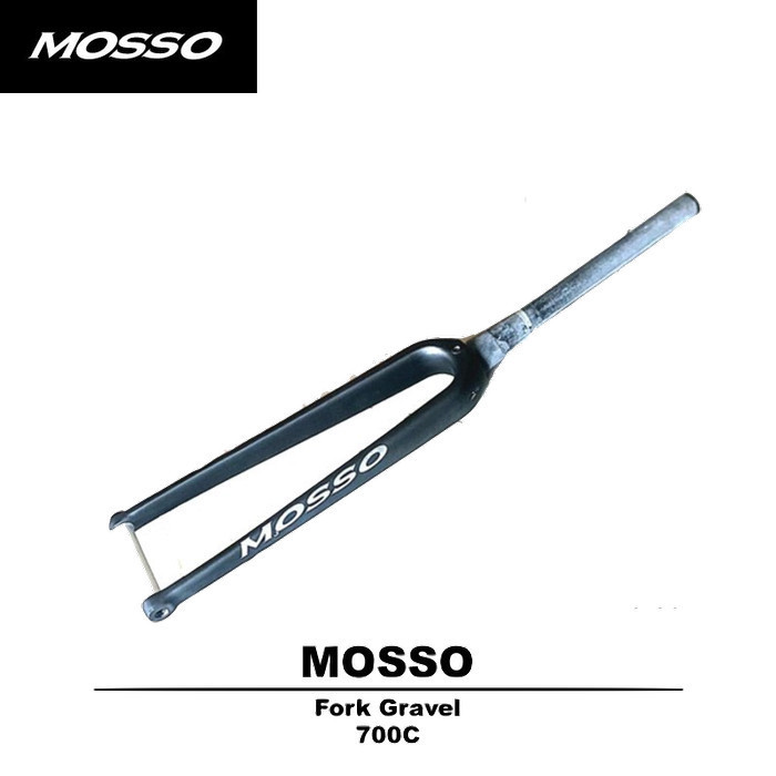 Mosso Fork Rigid Gravel Disc Brake Fork Sepeda Carbon 700C