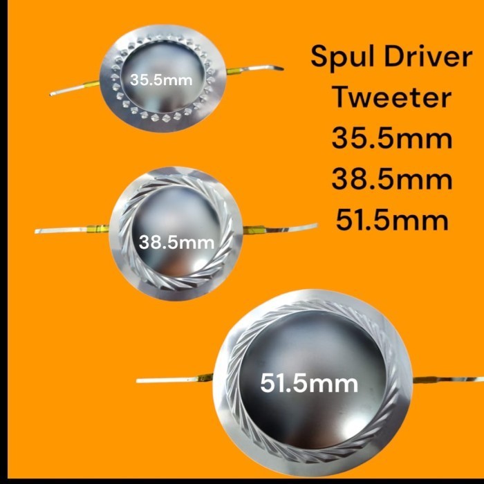 Komponen Spul Driver Tweeter 35.5mm 38.5mm 51.5mm Original