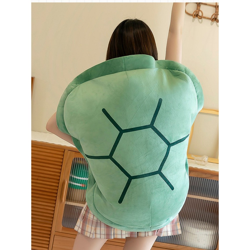 100cm Shell Plush Funny Turtle Shell Plush Toy Children Sleeping Bag Stuffed Soft Tortoise Pillow Cu