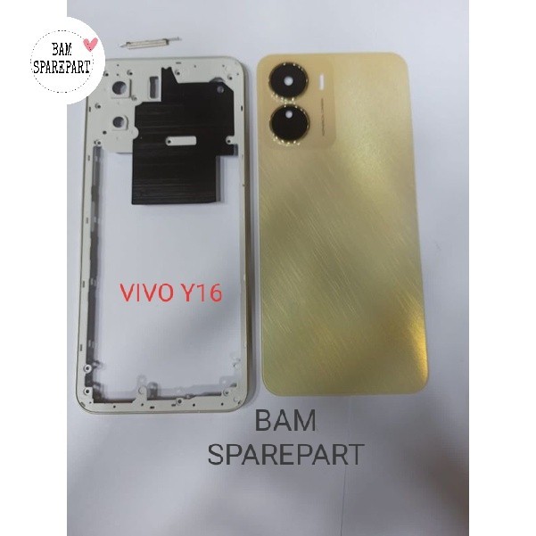 Housing fullset VIVO Y16 - Backdoor+Bezel Vivo y16 - sparepart hp