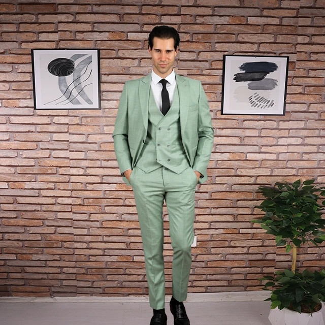 SILAS - 3IN1 setelan jas pria SAGE GREEN / jas pria slim fit / jas pria / jaz pria / blazer / blazer