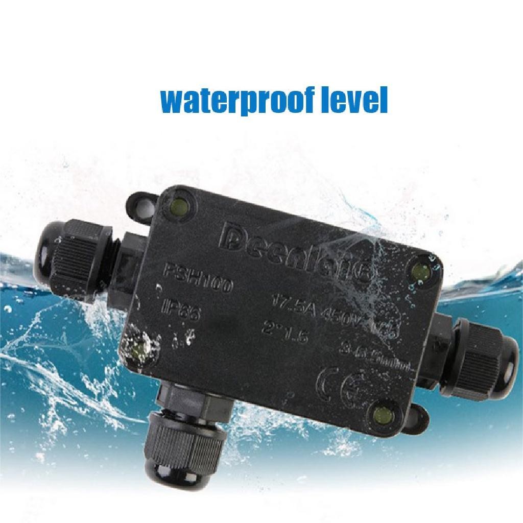 2/3 Ways Konektor Box Anti Air Outdoor Junction Box Connector Box Waterproof Sambungan