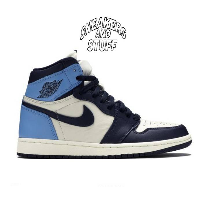 Sepatu Sneakers Air Jordan 1 High OG Obsidian Blue