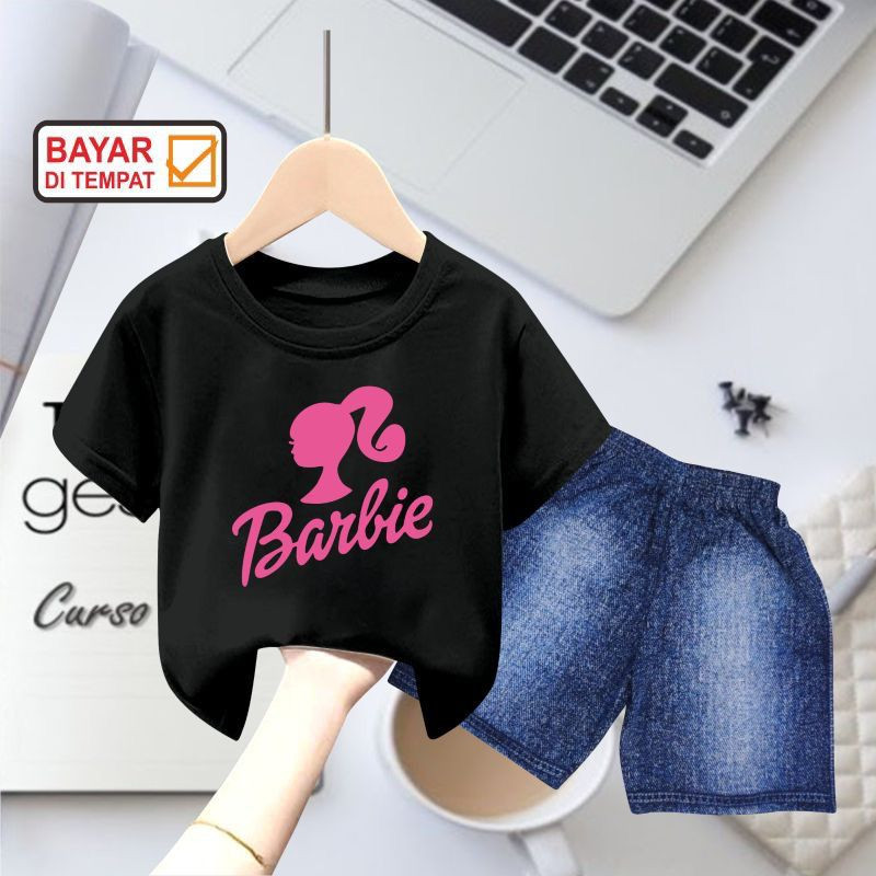 BAJU BARBIE ANAK PEREMPUAN TERBARU / SETELAN BAJU BARBIE ANAK PEREMPUAN 1 - 5 TAHUN / PAKAIAN ANAK P