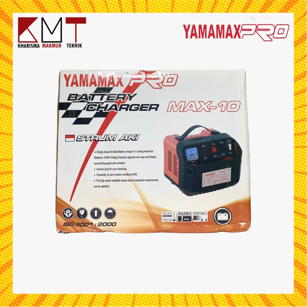 BATERAI CHARGER / SETRUM AKI / SETRUM ACCU MAX- 10 12V YAMAMAX-PRO
