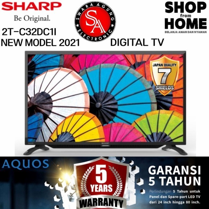 Led Digital TV 32 Inch Sharp Type: 32DC1I (Khusus Daerah Medan)