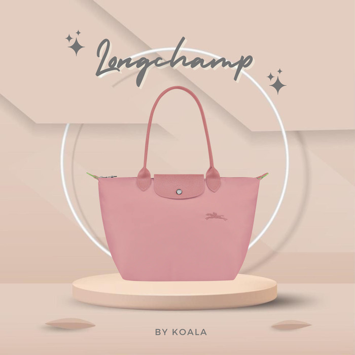 ✨NEW✨ -[READY STOCK] Tas Longchamp Le Pliage Green Tote Bag - Petal Pink, Medium