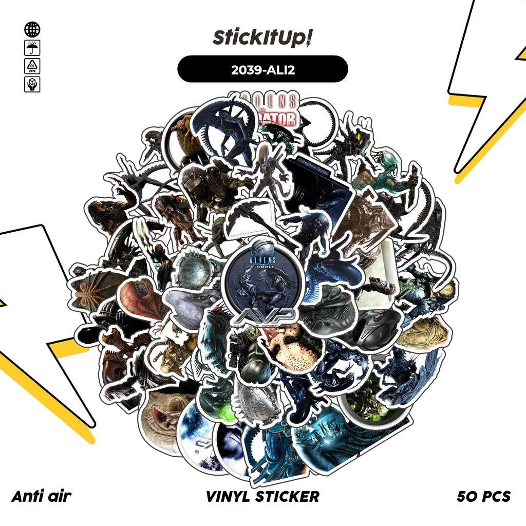 

COD✨ 50 Pcs Stiker MOVIE SERIES ALIEN VS PREDATOR CHAR MIX 02 Lucu Anti Air Untuk Dekorasi Notebook Sepeda Skateboard Handphone DIY