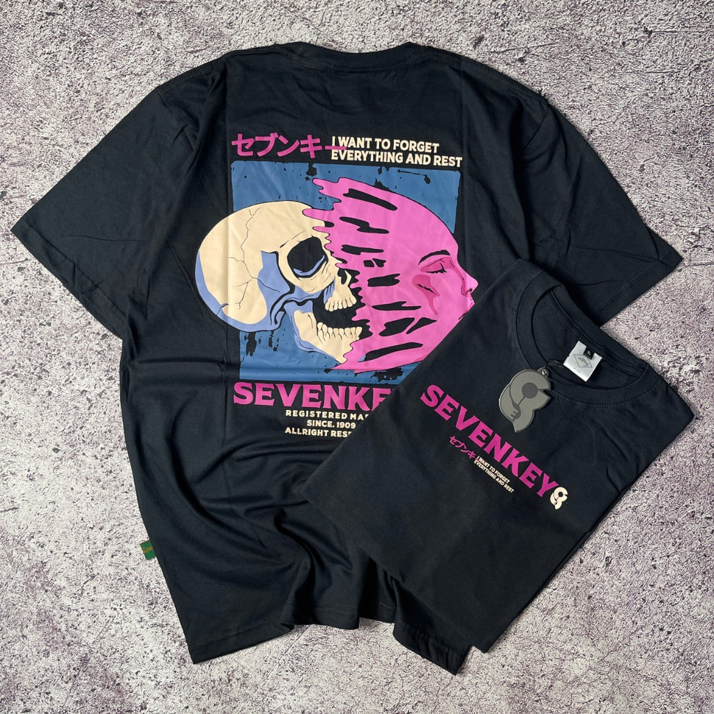 【Trendy】T-SHIRT /KAOS / KAOS PRIA / KAOS DISTRO / BAJU KAOS / SEVENKEY / NEXTIME / HOOLIGANS / Rough