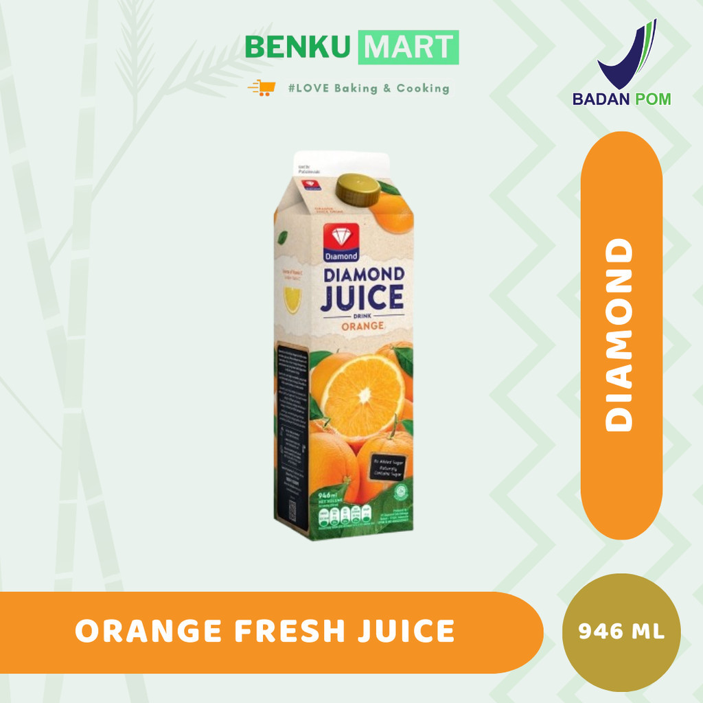 

JUICE ORANGE UNSWEET DIAMOND 946 ML - Jus Jeruk