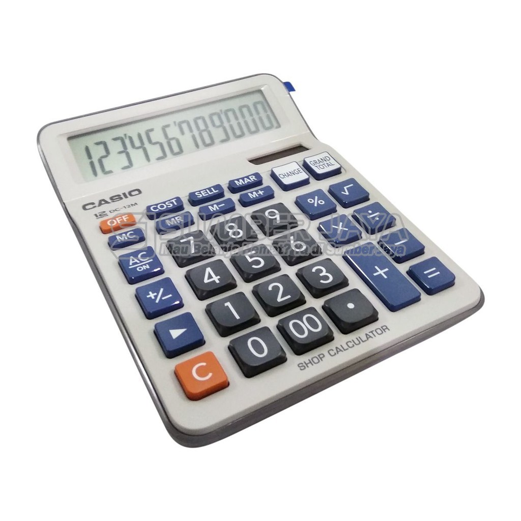 

CASIO DC-12M Calculator Kalkulator Dekstop Kalkulator Orginal DC 12M