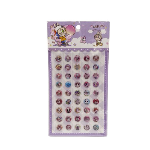 

J2 - Stiker popmart 3D premium Nail sticker labubu Stiker kuku cantik