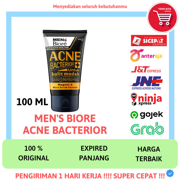 MURAH✨ - MEN'S MENS BIORE 100 ML SABUN CUCI MUKA WAJAH PRIA BIORE MENS 100 ML - white energy