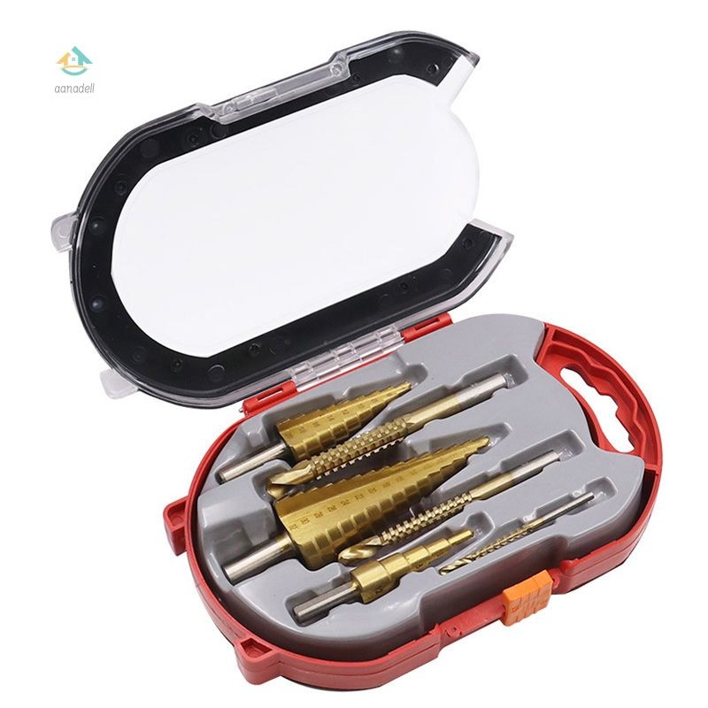 CODBor Gergaji Slot Kayu Set 6 Buah Mata Bor Gagang Segitiga Set Bor Gergaji Langkah