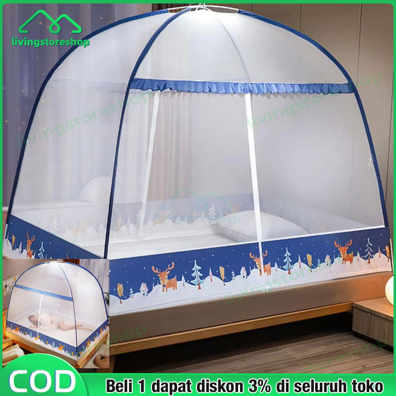 Kelambu / Kelambu Nyamuk Tempat Tidur/Kelambu Anti Nyamuk Kelambu Tenda 180x200 Tebal Jumbo / Kelamb