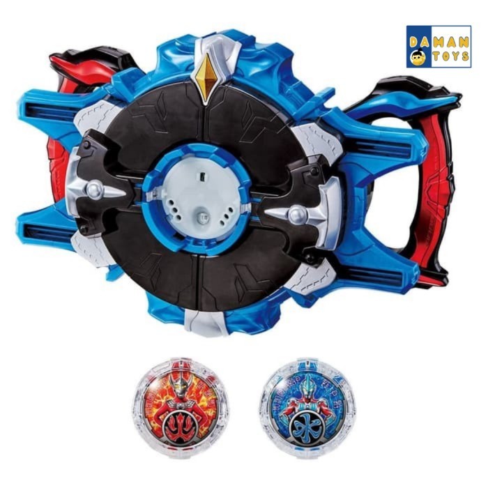 Mainan Senjata Ultraman Dx Rb Rube Gyro Ultraman Rosso Blue