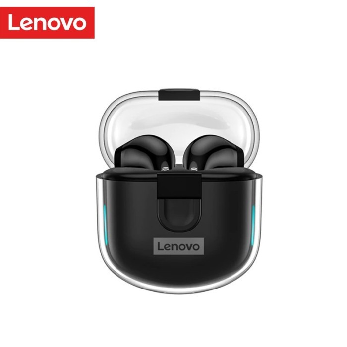LENOVO TRUE WIRELESS BLUETOOTH EARPHONE MINI EARBUDS TWS LP12 - Hitam