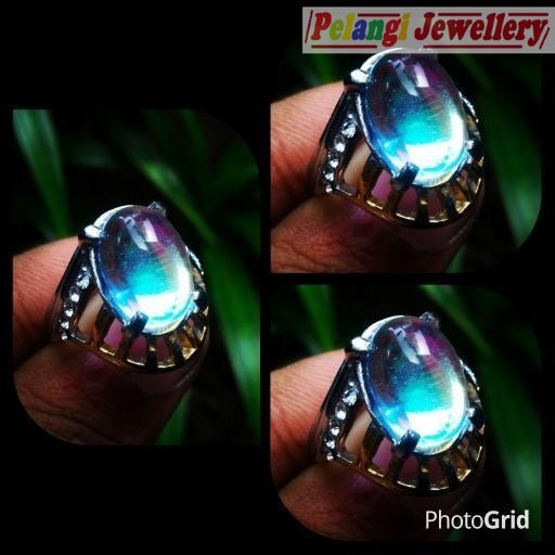 Cincin Wanita Batu Kalimaya Pelangi HQ