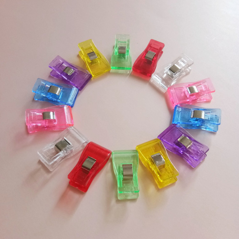 

New 50 Pcs Multipurpose Sewing Clips Colorful Clips Plastic Clip Storage Positioning Patchwork Sewing Clip Safety Clips Assorted