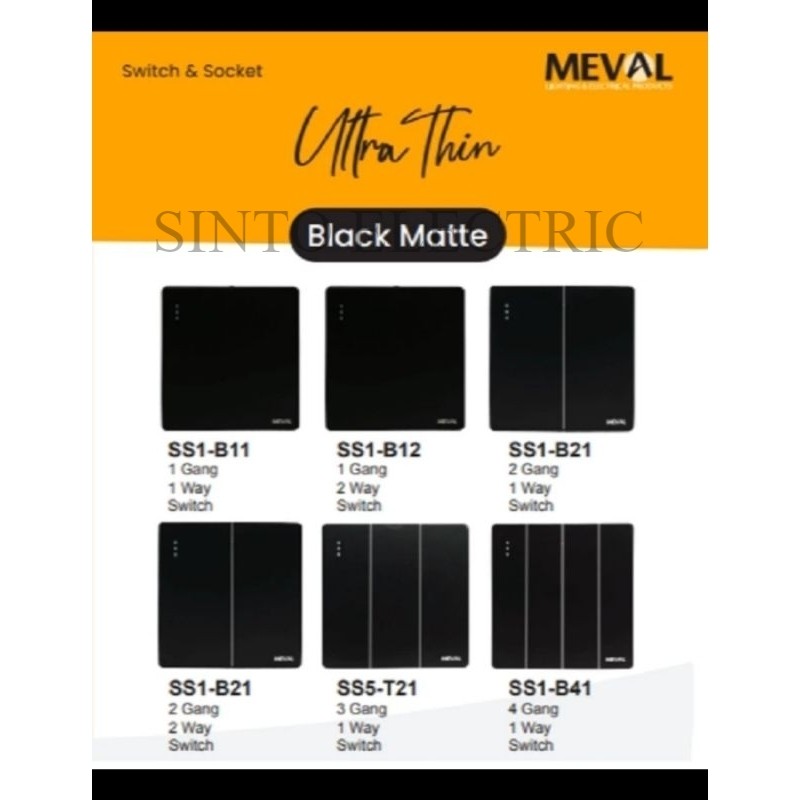 MEVAL stopkontak usb meval matte black