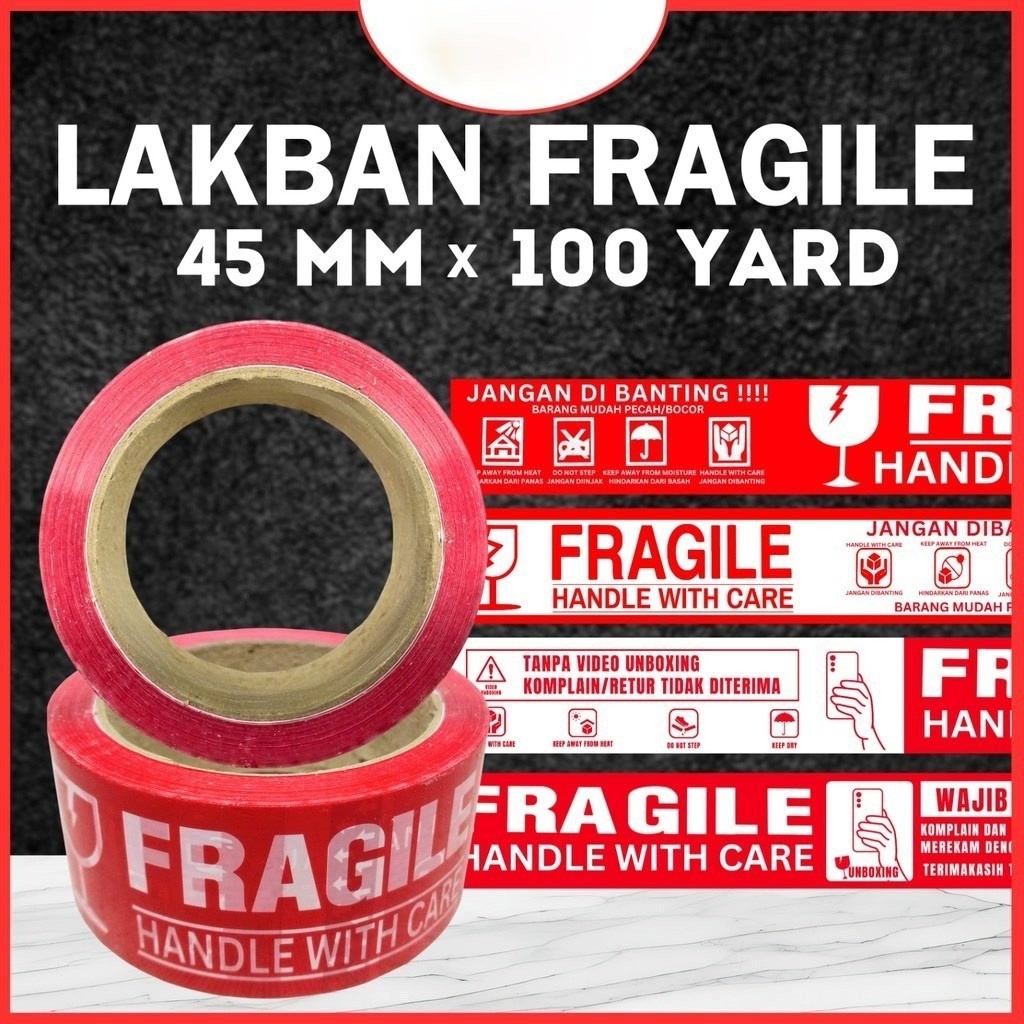 

LAKBAN FRAGILE PUTIH 2 INCH 100 YARD JANGAN DIBANTING 48 45 MM 2" 100Y LAKBAN FRAGILE MERAH 2 INCH 100 YARD JANGAN DIBANTING 48 45 MM 2" 100Y
