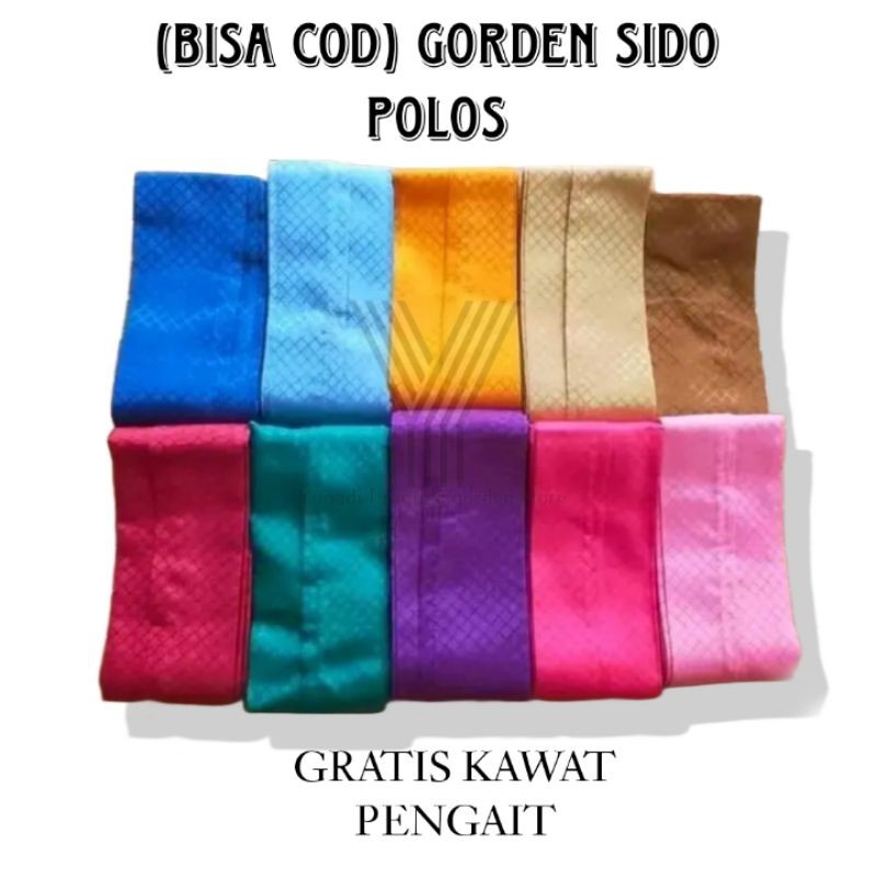 Gorden Termurah / Gorden Sido polos pintu/gorden jendela Plisket Polos/gorden Vanesa lebar 1 meter j