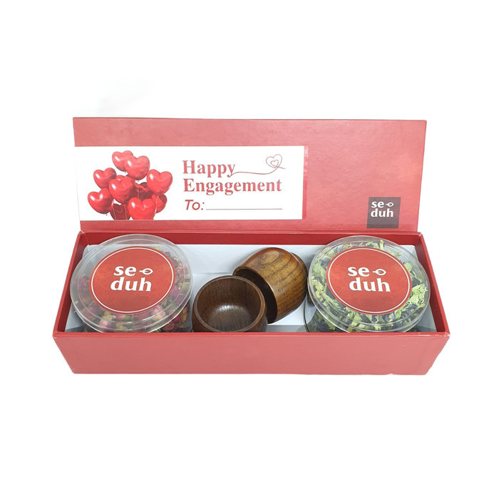 

HAPPY WEDDING Hamper Flower Tea Gift Box Set B - SEDUH Tisane - Merah