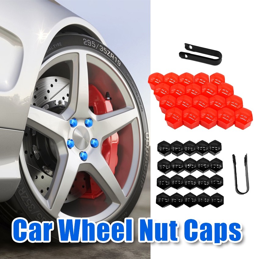20pcs/Set Tutup Baut Ban Mobil Bahan Nilon / Tutup Baut roda / Kondom Baut  Mobil 19/21mm (Termasuk 
