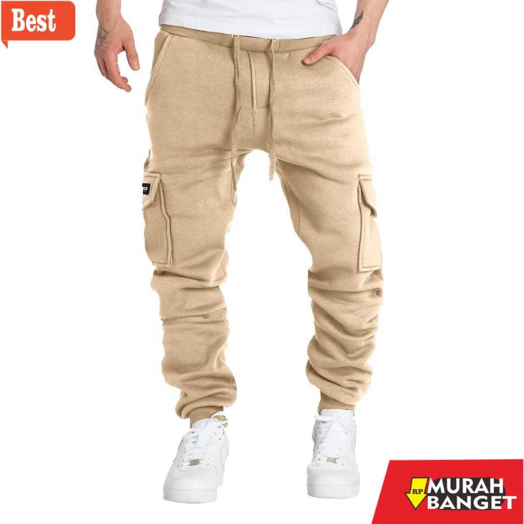 celana cargo panjang pria RHID - Celana Panjang Cargo Joger Pria Casual Santai