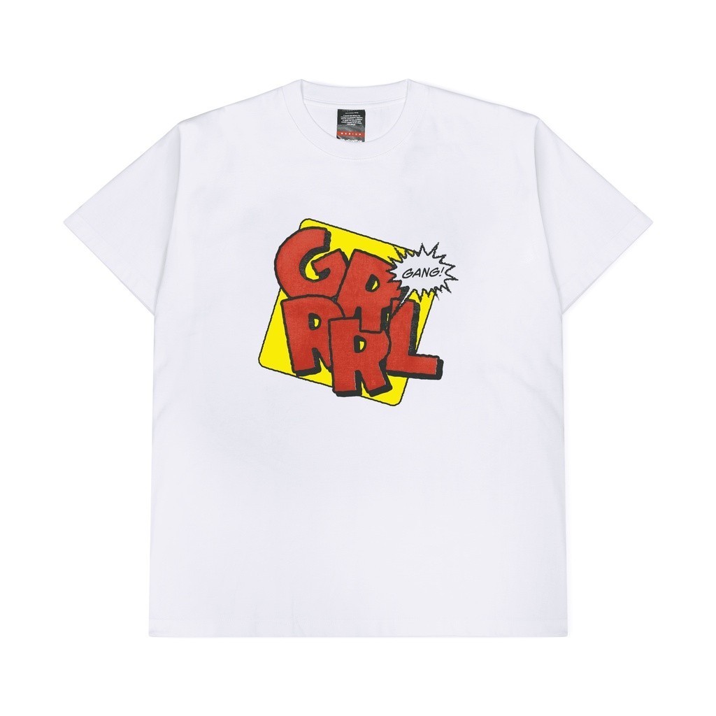 Grrrl Gang - Logotype White T-shirt Short Sleeve Kaos Lengan Pendek