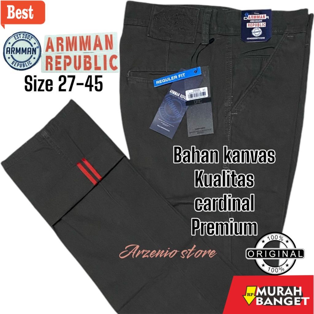 celana chino panjang pria Celana Panjang Pria Reguler Standar Chinos Premium Original Cardinal 100% 