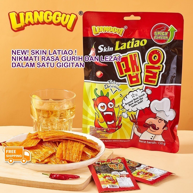 

[Cemilan latiao][Mendukung COD] [Makanan viral]SKIN LATIAO / FINGER LATIAO /LIANGGUI| CEMILAN VIRAL Cemilan Yang Lagi VIRAL Import Dari CHINA150g/520g per bungkus