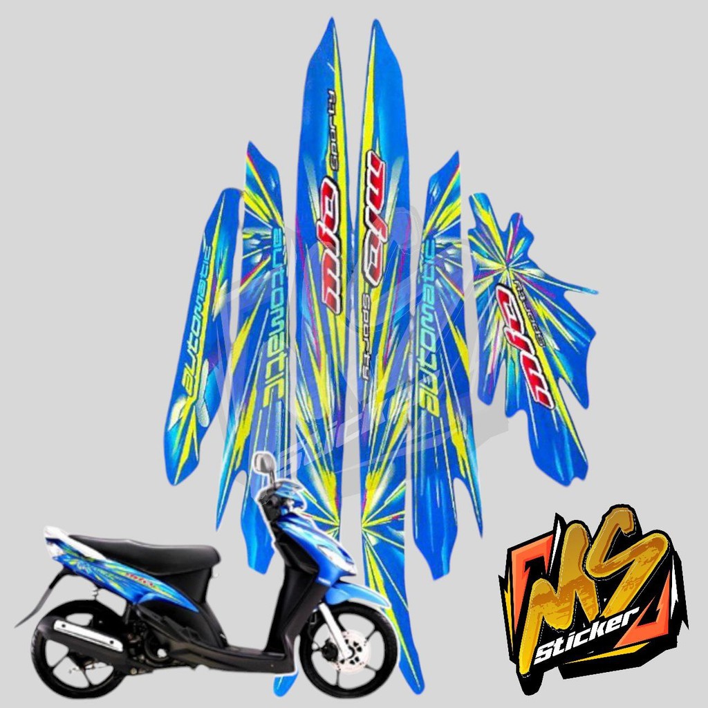 STICKER STIKER POLET LIS STRIPING MOTOR FULL BODY YAMAHA MIO NEW MIO SMILE MIO KEMBANG API WARNA BIR