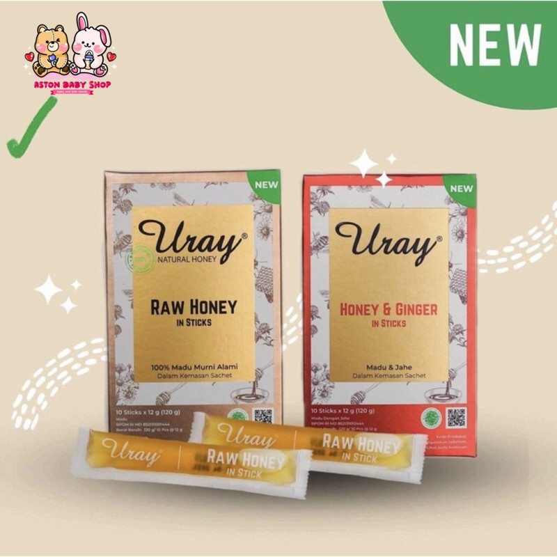 

Uray Honey Sticks isi 10 Sachet / Uray Madu Sachet / Madu Asli