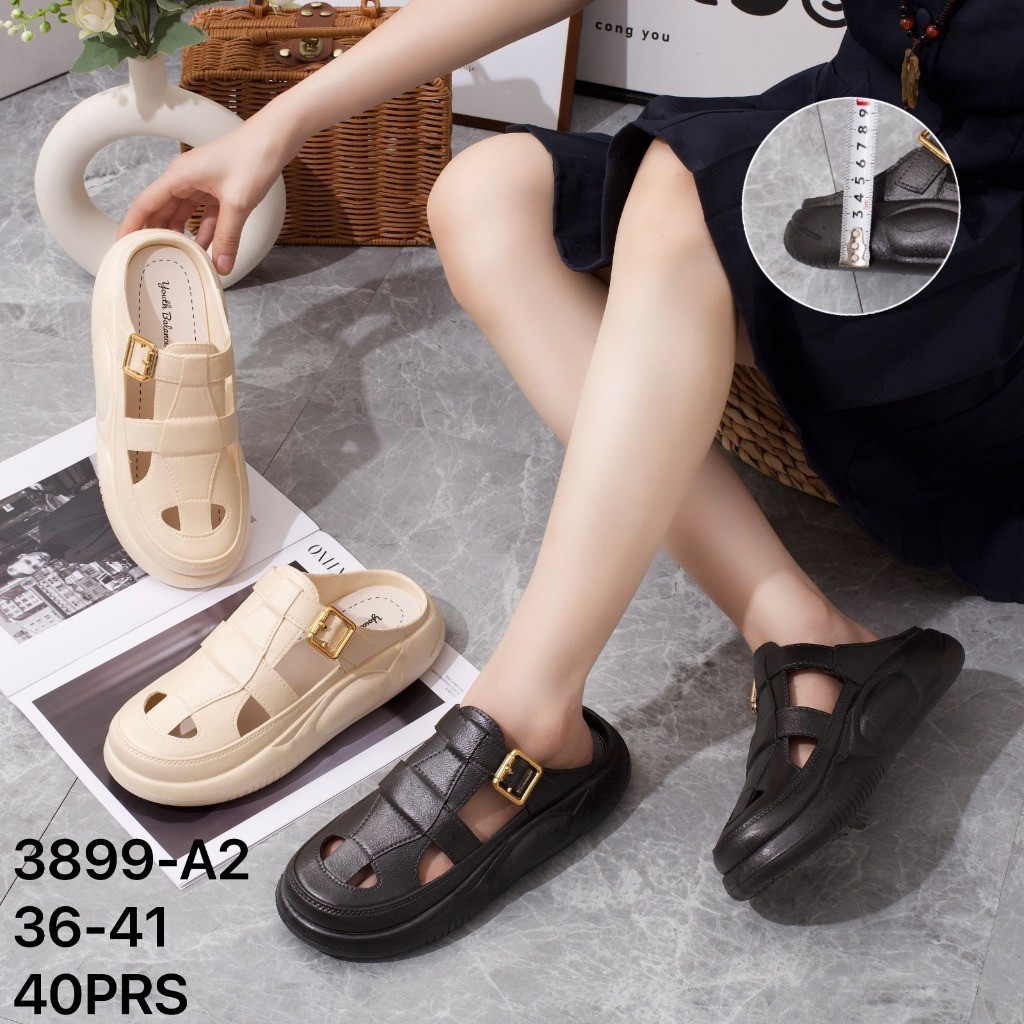 Sandal Sepatu Slip On Slipper Wanita Sepatu Karet Baim Balance 3899-A2
