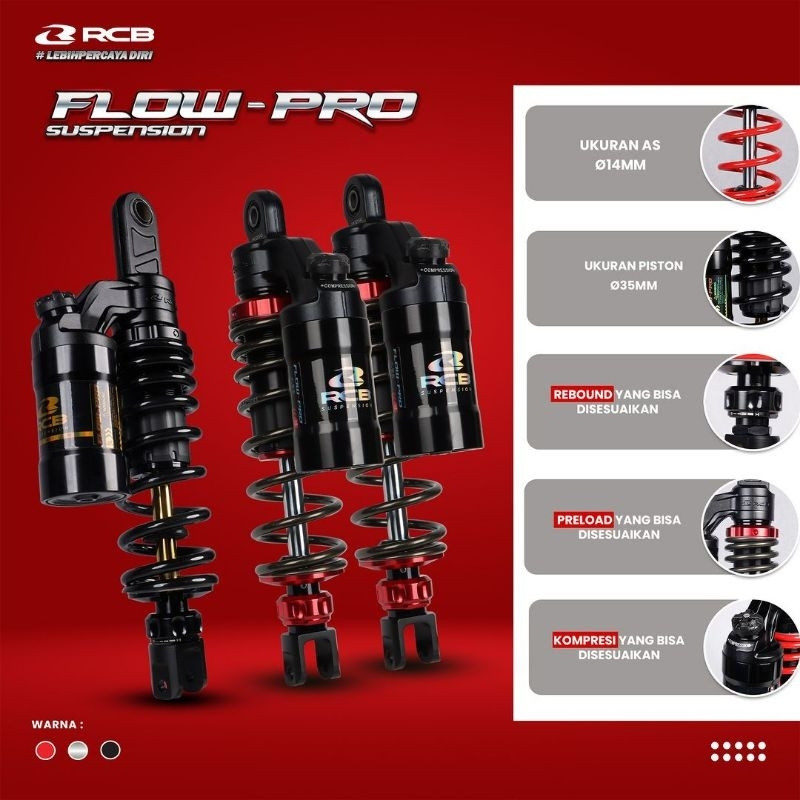 SHOCKBreaker RCB FLOW PRO PREMIUM S BEAT MIO SCOOPY XRIDE VARIO 110 125 150 160 305 330 340 mm RACIN