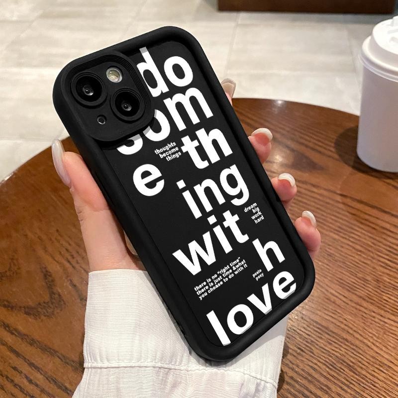 Casing For OnePlus Nord N20 SE Case Silikon Shockproof Artistik Huruf Miguncase